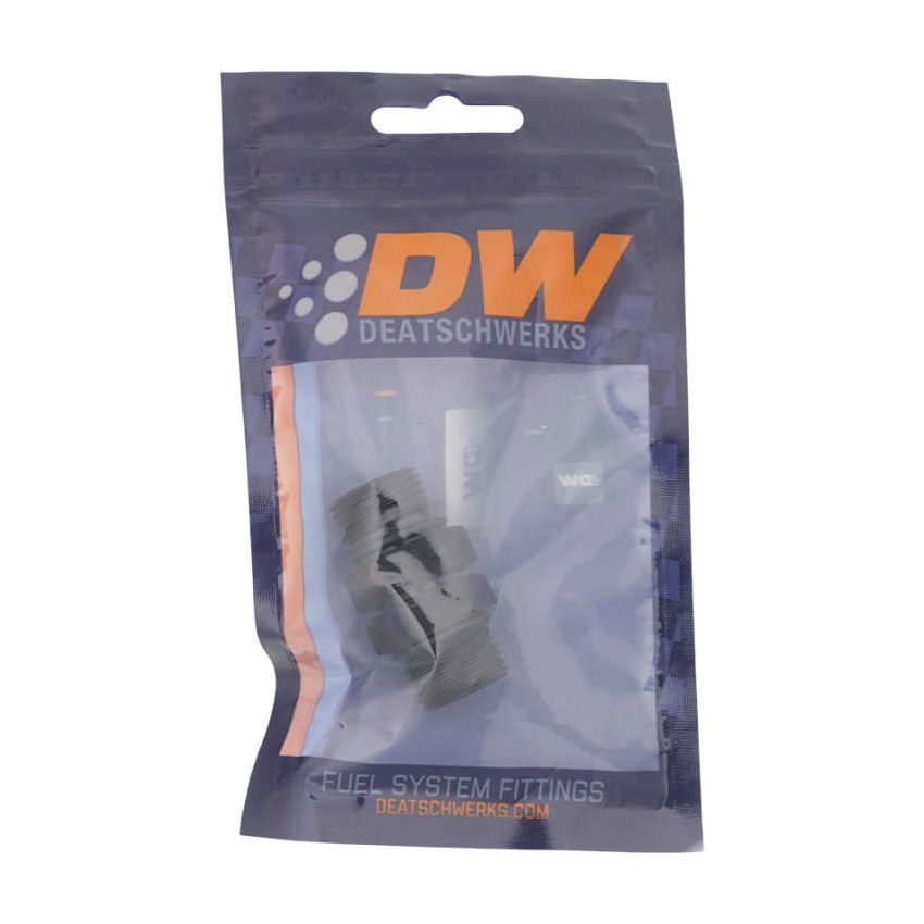 DeatschWerks 8AN ORB Male to 8AN ORB Male Swivel Adapter - Anodized Matte Black