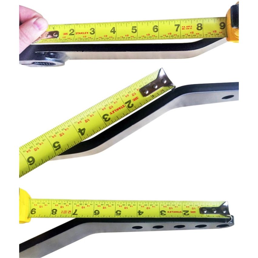 RockJock Antirock Fabricated Steel Sway Bar Arms 19.25in Long 1.7in Offset Bend 5 Holes