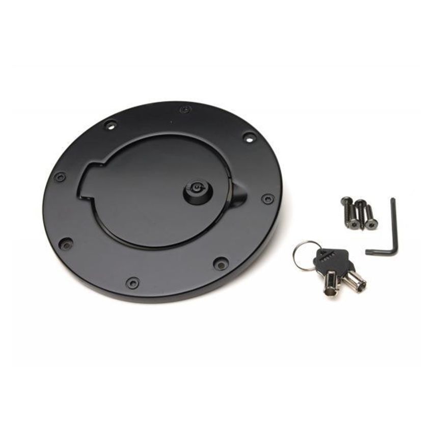 Rampage 85006 1997-2006 Jeep Wrangler(TJ) Billet Style Gas Cover - Black