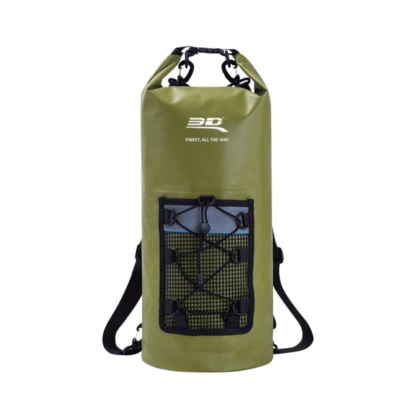 3D MAXpider 6117-AG Roll-Top Dry Bag Backpack - Army Green