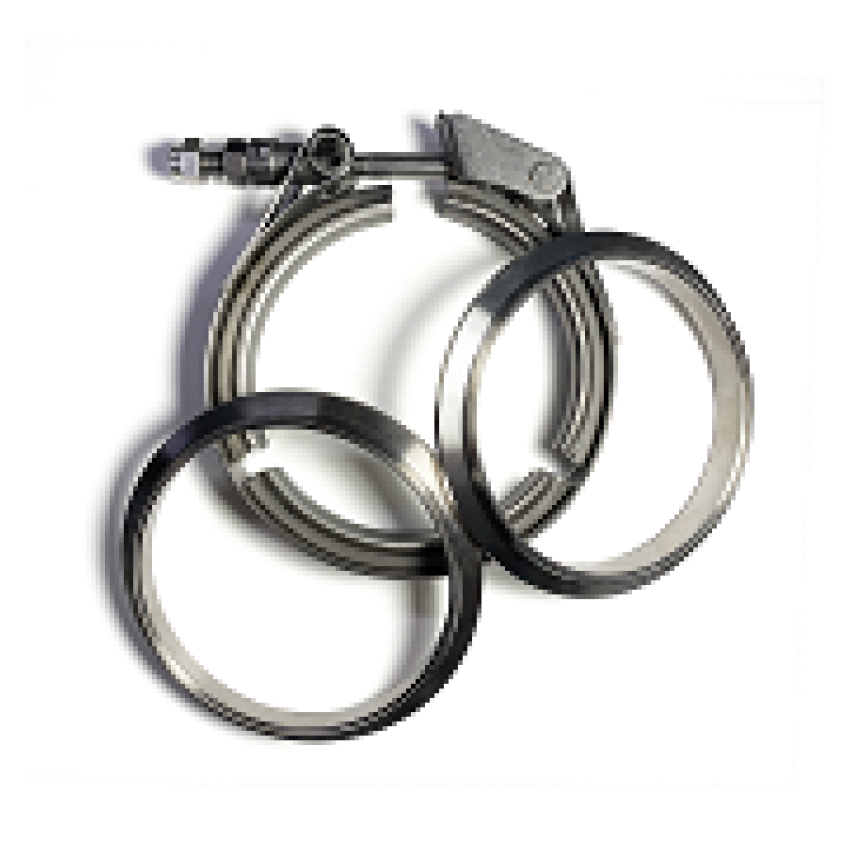 Stainless Bros 3.0in SS304 V-Band Quick Release Clamp Assembly (2 Flanges/1 Clamp)