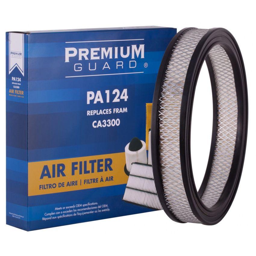PRONTO FILTERS PA124 | Fits 1986-82 Ford F-150, F-250, F-350, 1983-82 F-100, 1983-78 Fairmont, 1974-70 Maverick, 1973-69 Mustang, 1986-82 Bronco, 1982-81 Granada, 1988 Toyota Pickup | PG Engine Air filter