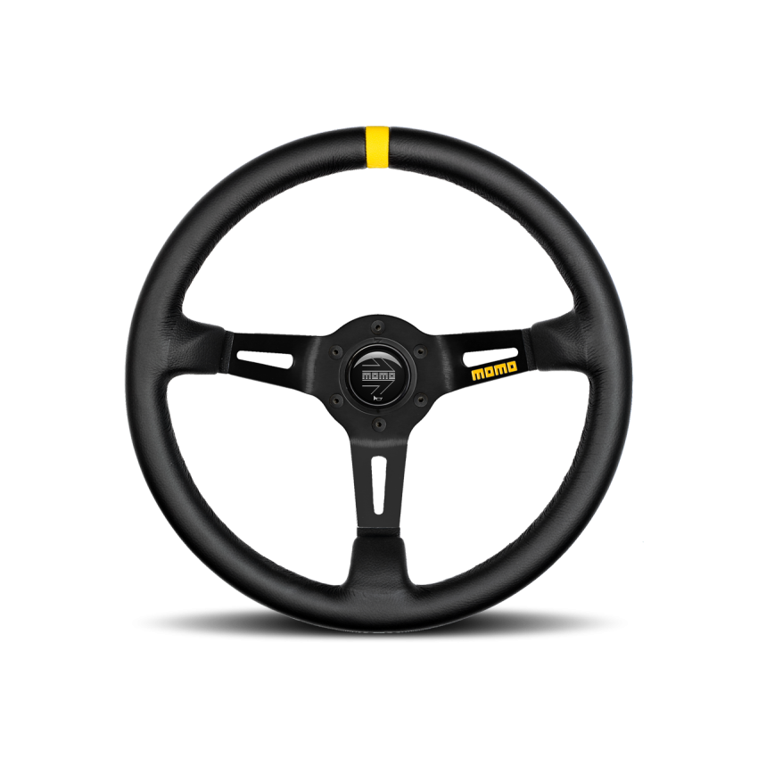 MOD 08 Steering Wheel Black Leather