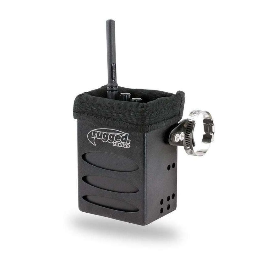 Rugged Radios RBOX-XL Aluminum Radio Box for Handheld Radios - Universal Mounting