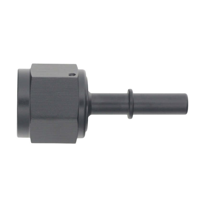DeatschWerks 10AN Female Flare Swivel to 5/16in Male EFI Quick Disconnect - Anodized Matte Black