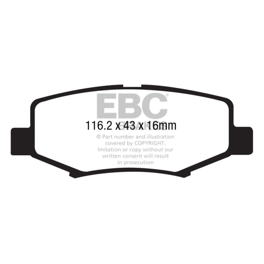 EBC DP61799 06-11 Dodge Nitro 3.7 Greenstuff Rear Brake Pads