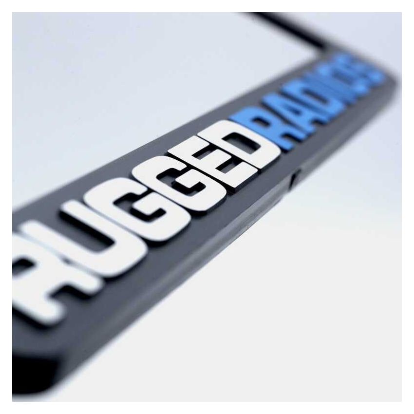 Rugged Radios RR-PLATE-MOTO Go Further License Plate Frames for Cars Trucks and Motorcycles Motorcycle