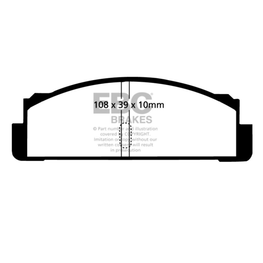 EBC DP2130 68-83 Fiat 124 1.6 Greenstuff Rear Brake Pads