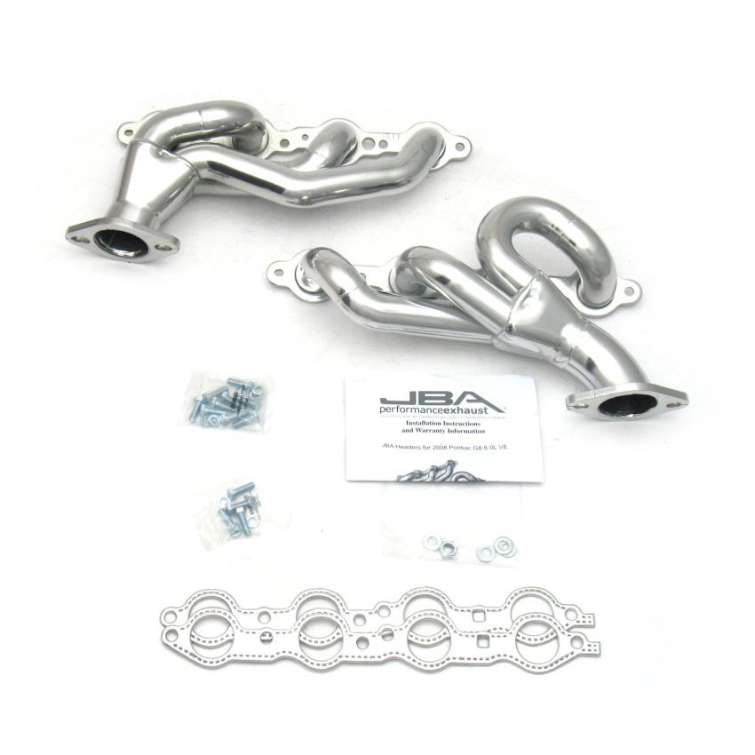 JBA 08-09 Pontiac G8 6.0/6.2L LS 1-3/4in Primary Silver Ctd Cat4Ward Header