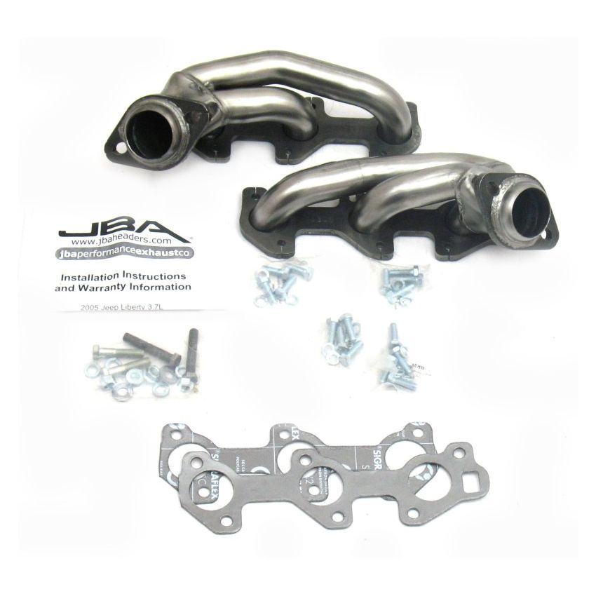 JBA 05-09 Jeep Liberty 3.7L V6 1-1/2in Primary Raw 409SS Cat4Ward Header