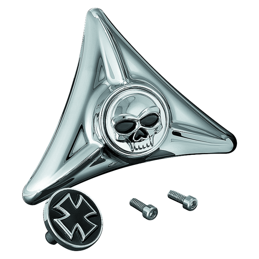 Kuryakyn 3158 License Plate Mounting Hole Covers Zombie Chrome