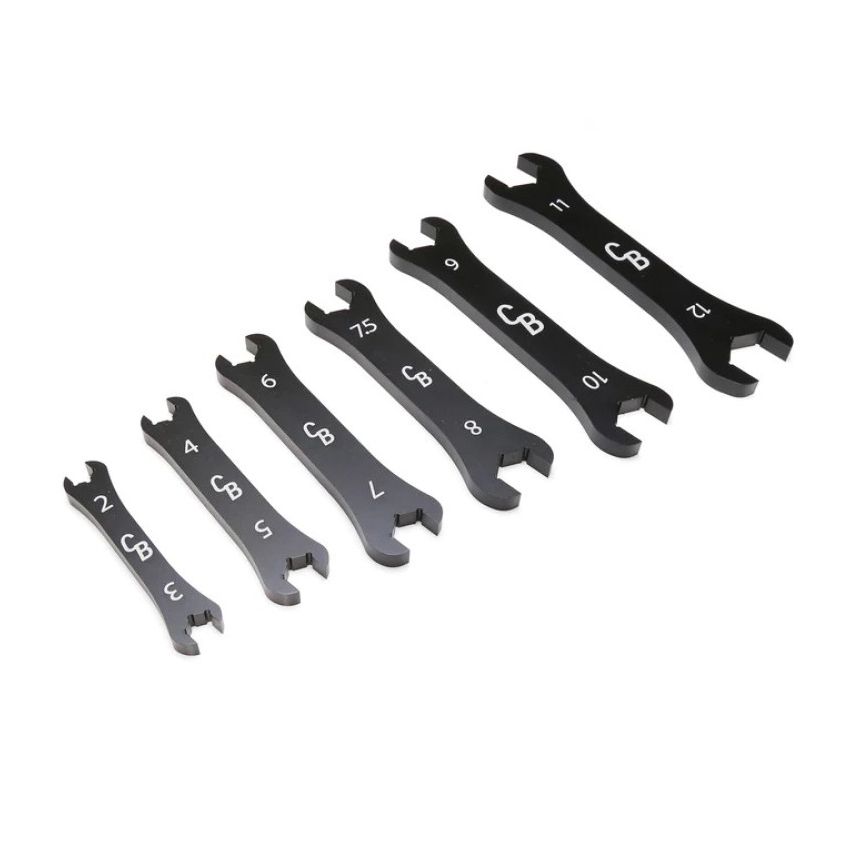 Chase Bays CB-ANWRENCHSET Billet Aluminum AN Wrench Set (12 Size Set)