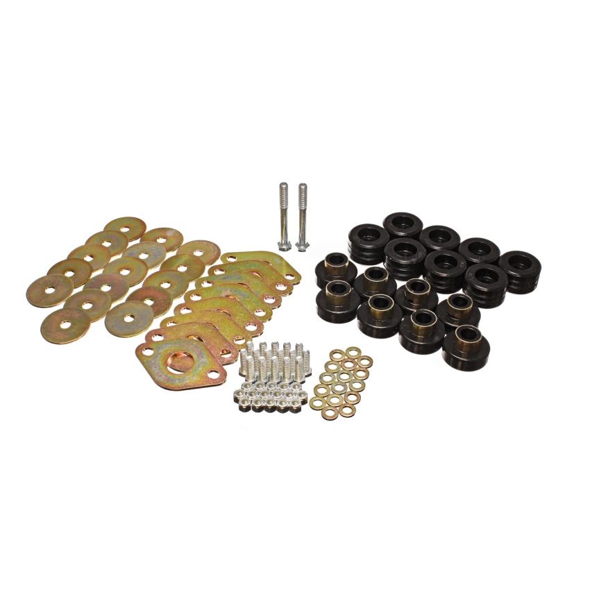 Energy Suspension Body Mount Set W/Hardware - Black