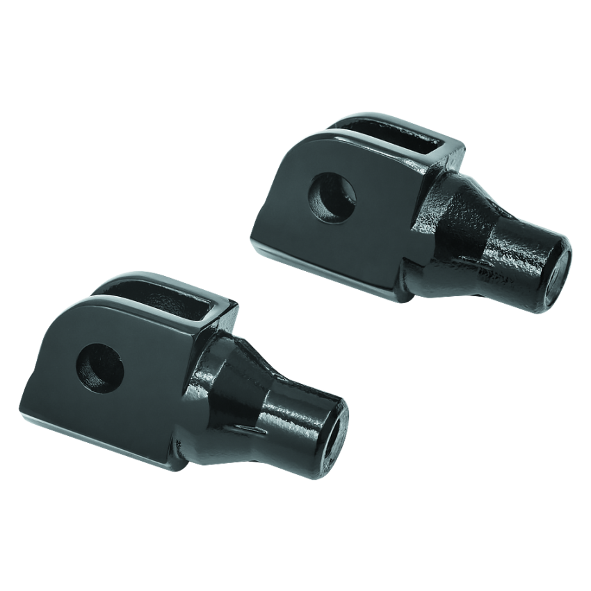 Kuryakyn 8868 Front Tapered Peg Adapter Gloss Black