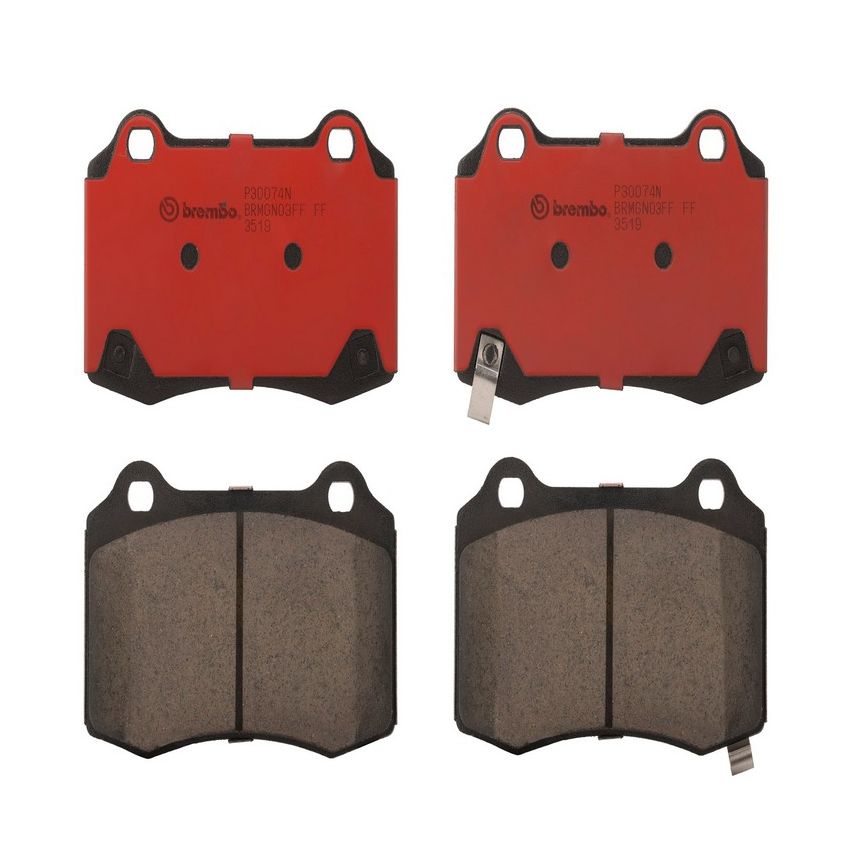 Brembo P30074N Premium NAO Ceramic OE Equivalent Pad