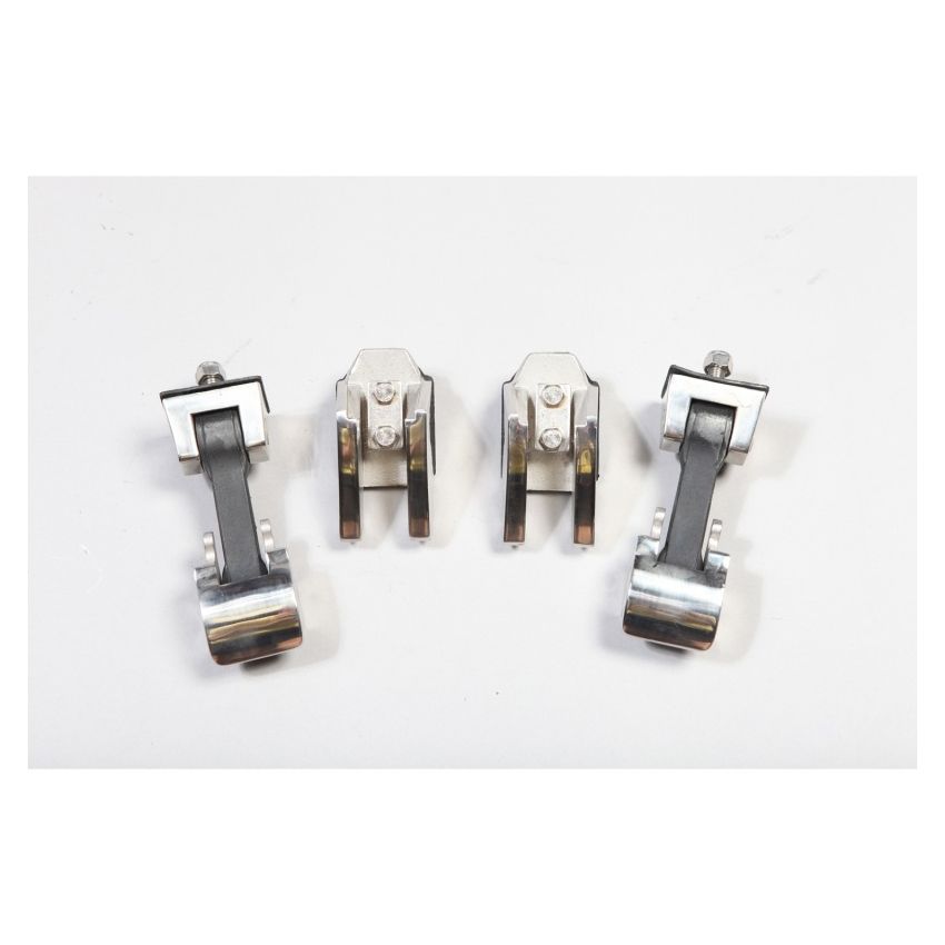 Rugged Ridge 07-18 Jeep Wrangler Stainless Steel Hood Catch Set