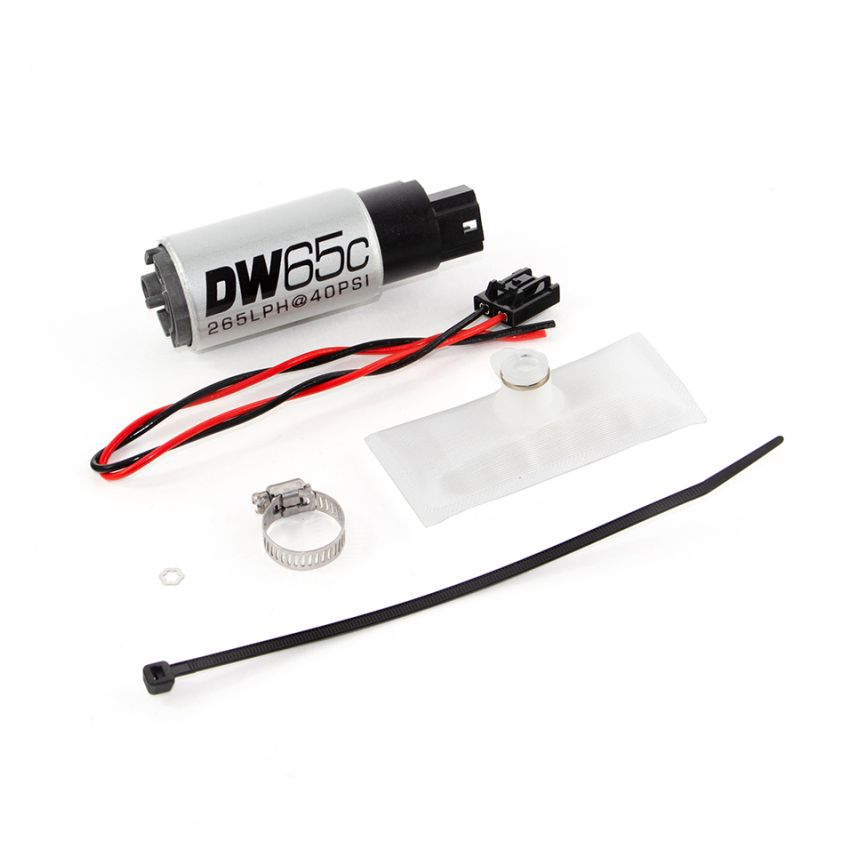 DeatschWerks 88-91 BMW 325i DW65C 265lph Compact Fuel Pump w/ Install Kit (w/o Mounting Clips)
