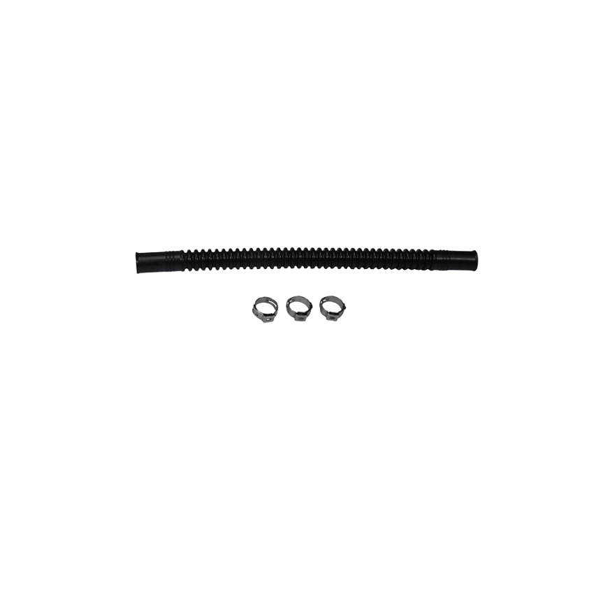 DeatschWerks 9-CT-8-38 Convoluted Tubing 200mm length x 10mm ID Side 1 x 10mm ID Side 2 - Black