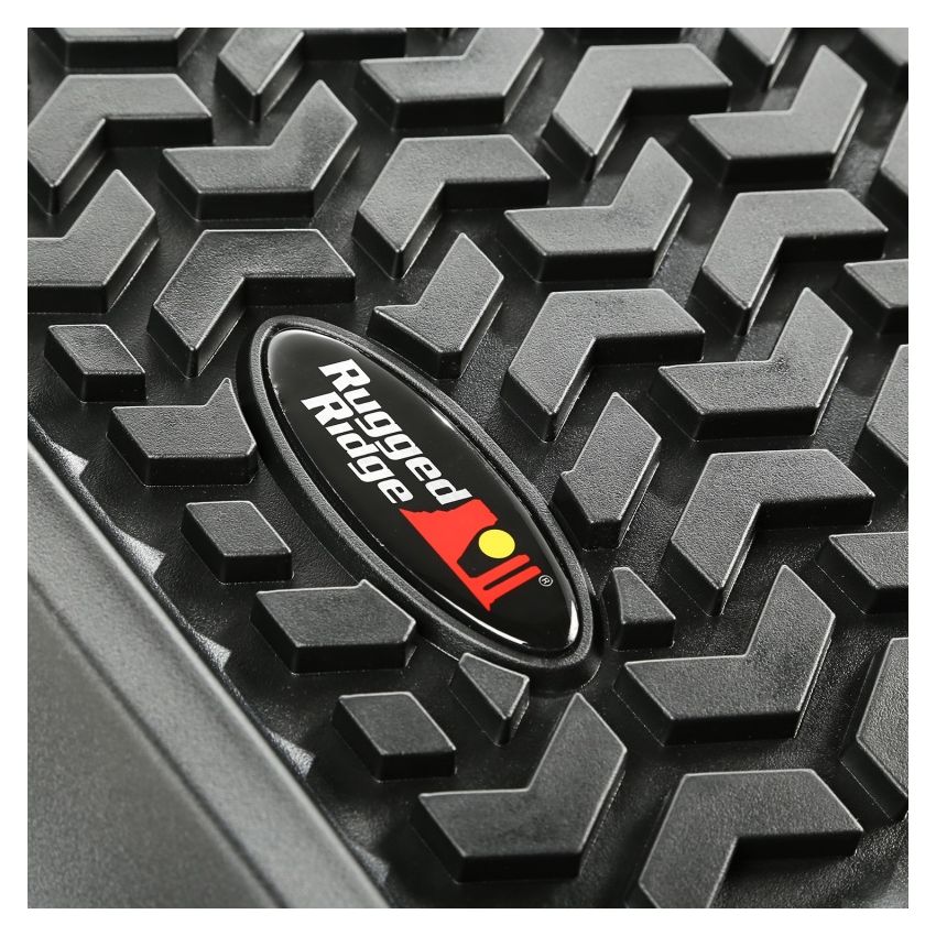 Rugged Ridge Floor Liner Front/Rear Black 1997-2006 Jeep Wrangler TJ