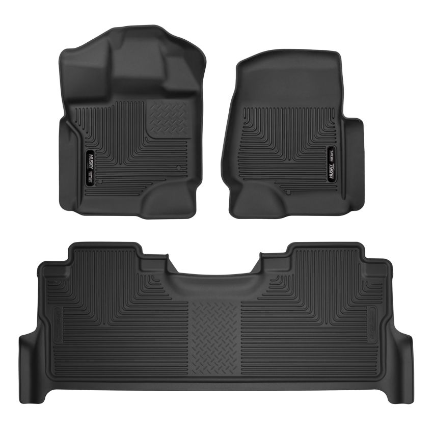 HUSKY LINERS HSK53388 Front & 2nd Seat Floor L iners X-act Contour