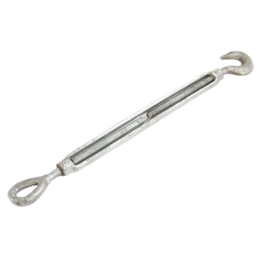 Forney 61325 Turnbuckle, Hook and Eye, 1/2-Inch-by-12-Inch Bracket Length