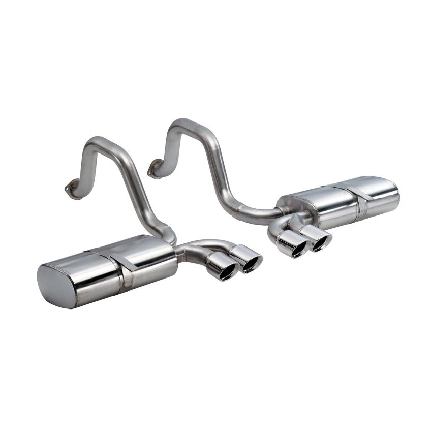 CORSA Performance 14111 Corsa 1997-2004 Chevrolet Corvette C5 Z06 5.7L V8 Polished Sport Axle-Back Exhaust