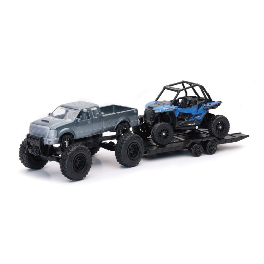 New Ray Toys 50066A Pickup Toy Hauler with Polaris RZR XP1000 EPS
