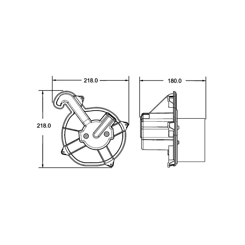 BEHR AB 171 000P HVAC Blower Motor
