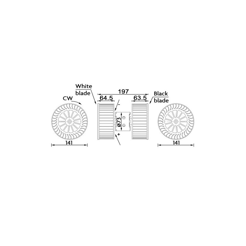 BEHR AB 192 000S HVAC Blower Motor