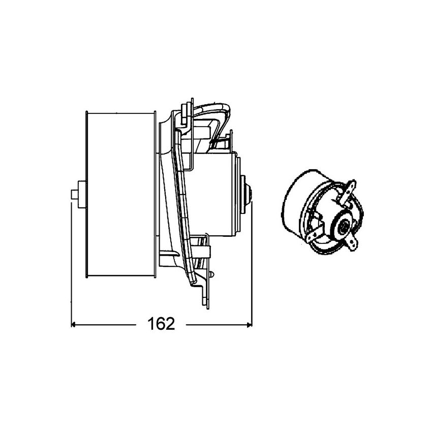 BEHR AB 275 000P HVAC Blower Motor