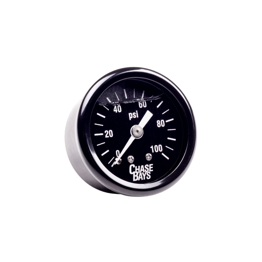 Chase Bays CB-U-FPRG Liquid Filled 0-100psi Fuel Pressure Gauge
