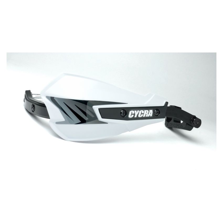 Cycra 1CYC-7801-42 Vortex Hand Guard/w Universal U-Clamps - White