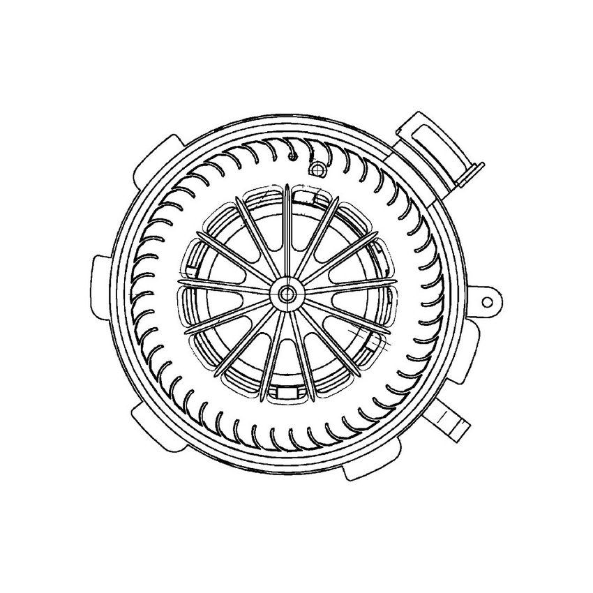 BEHR AB 89 000P HVAC Blower Motor