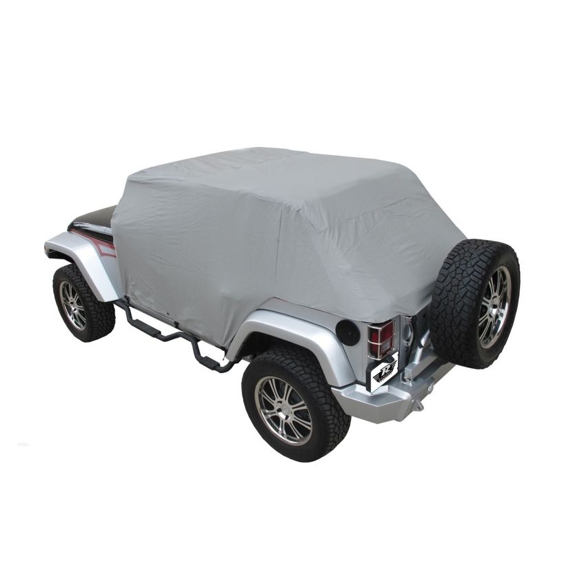 Rampage 1164 2007-2018 Jeep Wrangler(JK) Unlimited Cab Cover With Door Flaps - Grey