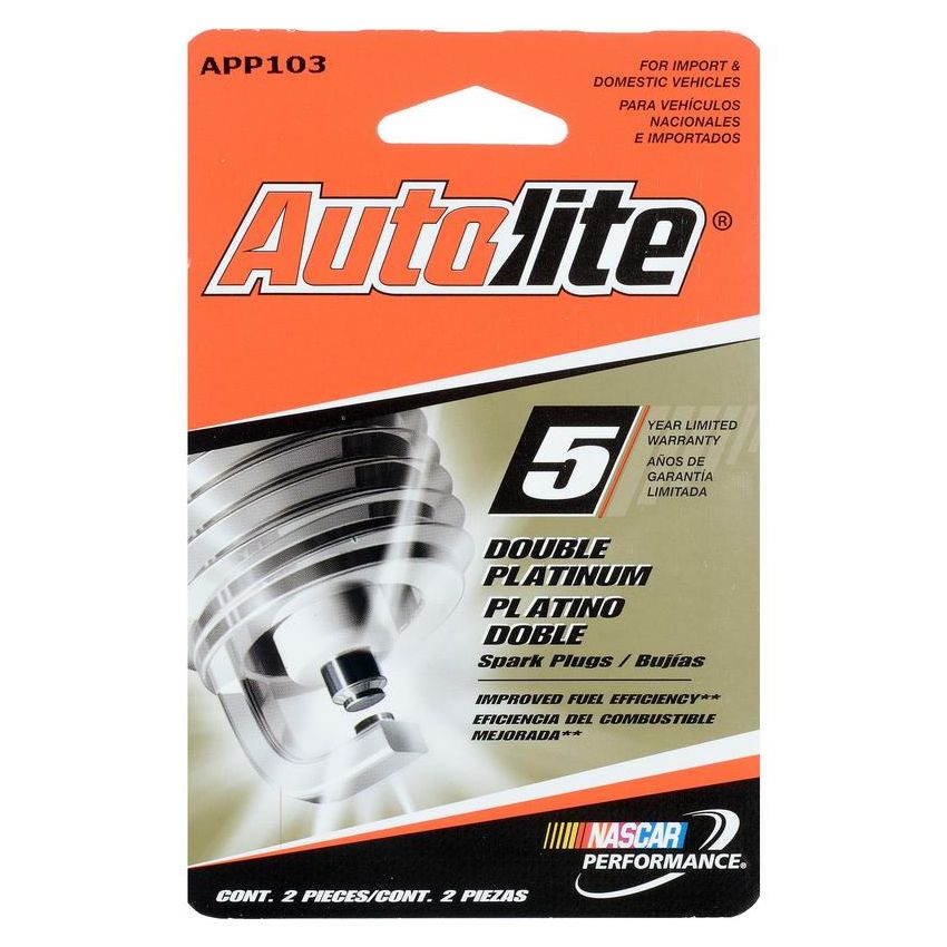 AUTOLITE SPARK PLUGS APP103DP2 Autolite APP103DP2 Double Platinum Spark Plug