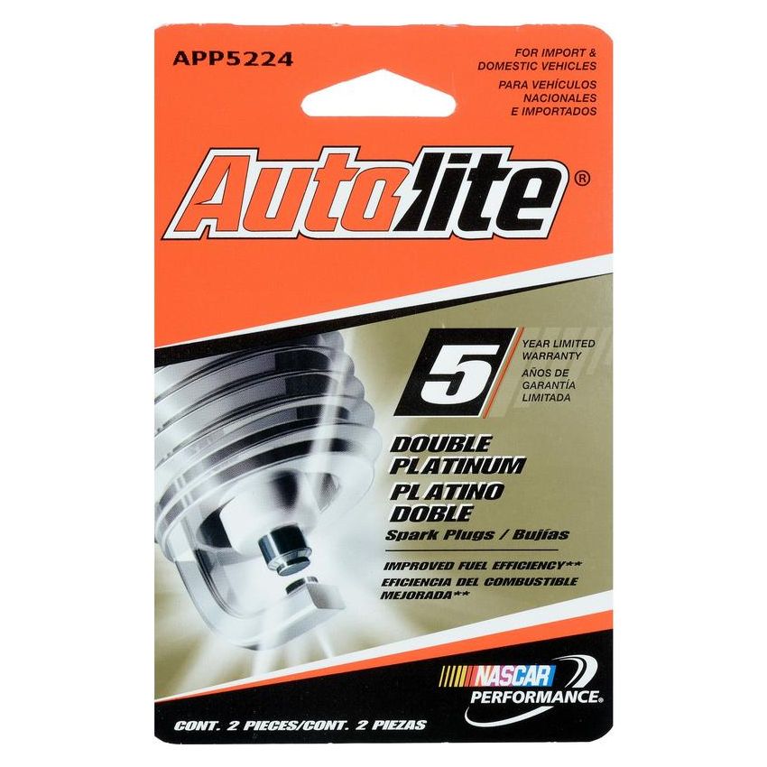 AUTOLITE SPARK PLUGS APP5224DP2 Autolite APP5224DP2 Double Platinum Spark Plug