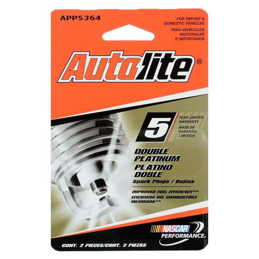 AUTOLITE SPARK PLUGS APP5364DP2 Autolite APP5364DP2 Double Platinum Spark Plug