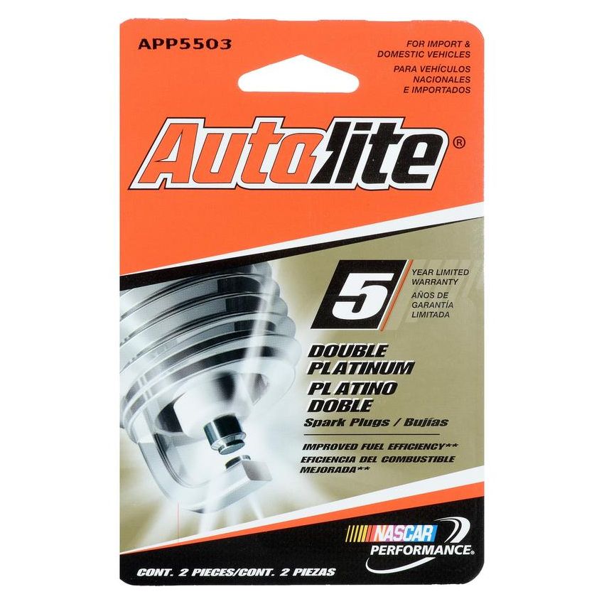 AUTOLITE SPARK PLUGS APP5503DP2 Autolite APP5503DP2 Double Platinum Spark Plug