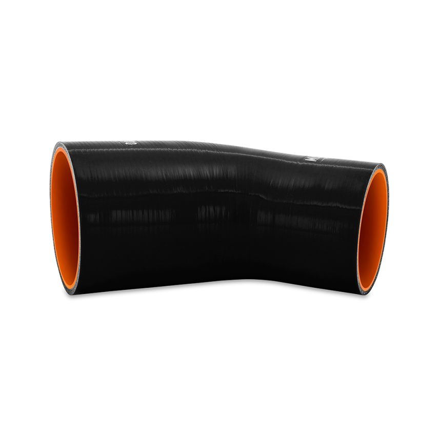 Mishimoto Silicone Reducer Coupler 45 Degree 3in to 3.75in - Black