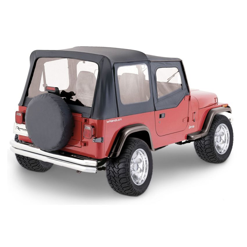 Rampage 68115 1976-1983 Jeep CJ5 Complete Top - Black Denim