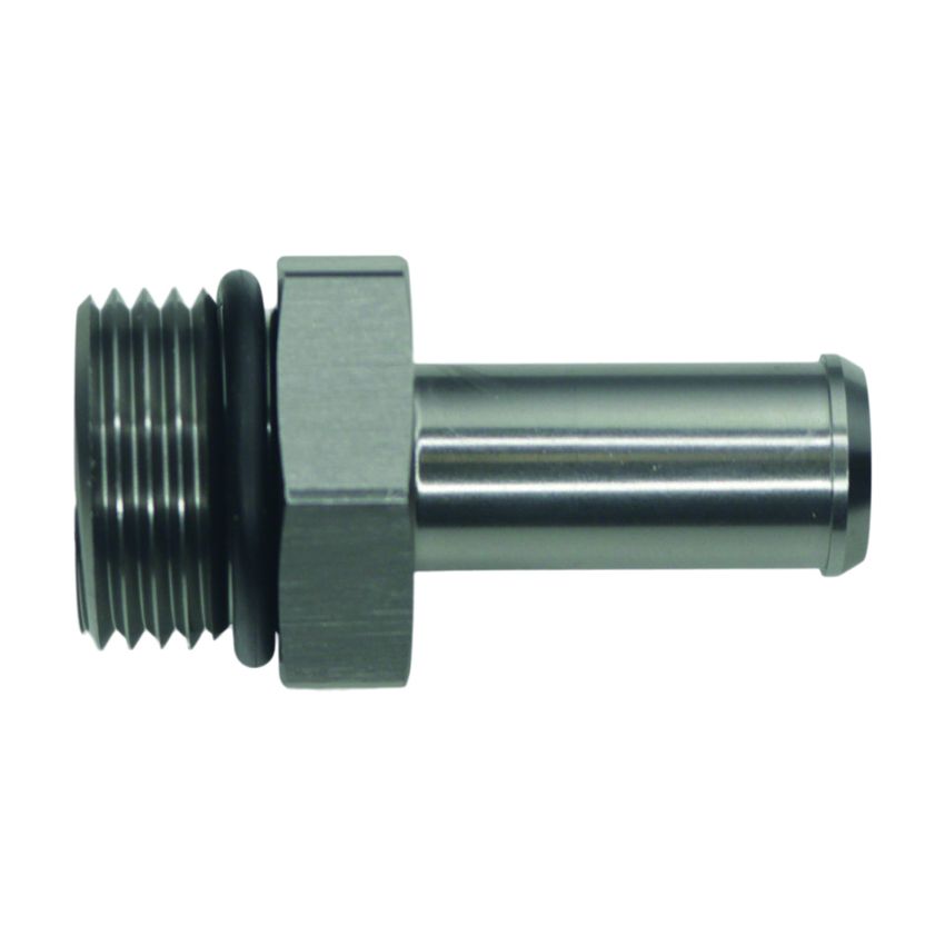 DeatschWerks 10AN ORB Male to 1/2in Male Barb Fitting - Anodized DW Titanium