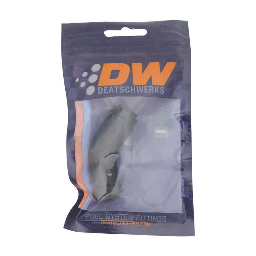 DeatschWerks 6-02-0137-B 3/8in Female EFI Quick Connect to 3/8in Female EFI Quick Connect - Anodized Matte Black