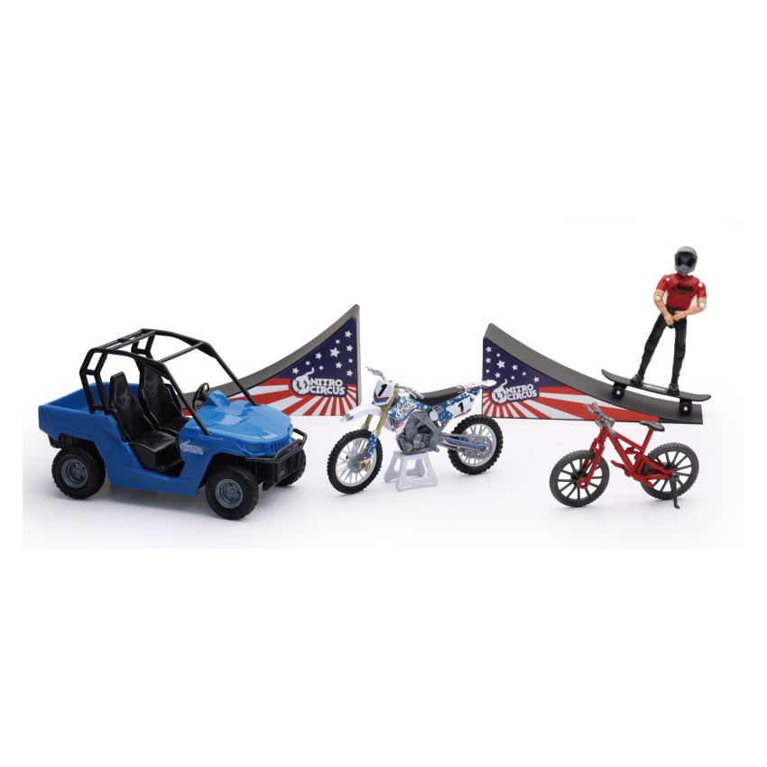 New Ray Toys 67685 Nitro Circus Playset/ Scale - 1:18