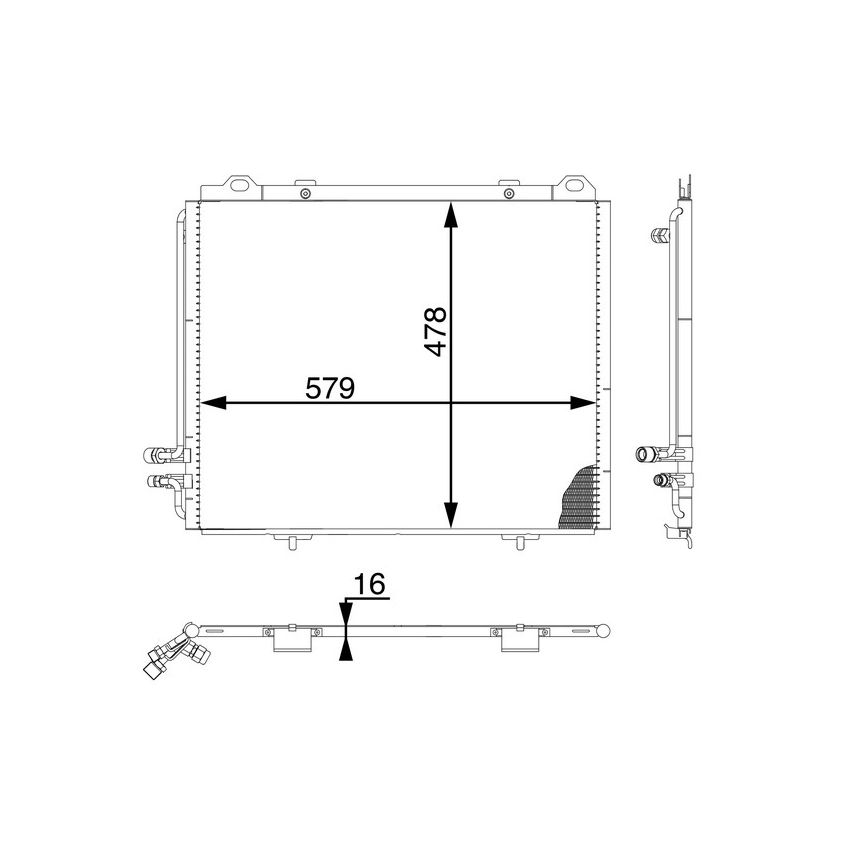 BEHR AC 196 000S A/C Condenser