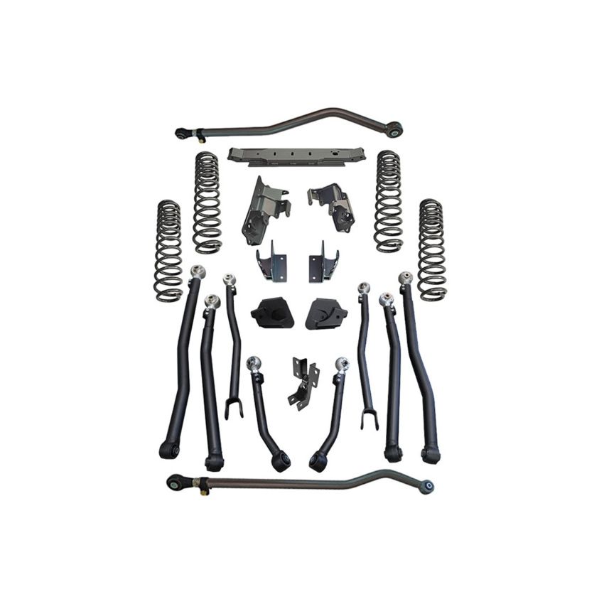 Superlift K199KG 18-23 Jeep Wrangler Unlimited 4in JLU Long Arm Kit - King 2.0 Shocks