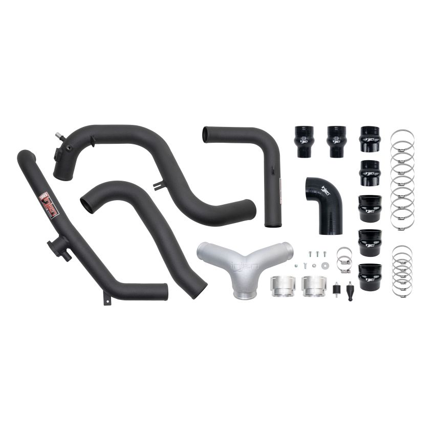 Injen 21-23 Ford Bronco 2.7L V6 (TT) EcoBoost SES Intercooler Pipes - Wrinkle Black