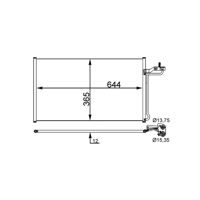 BEHR AC 27 000S A/C Condenser