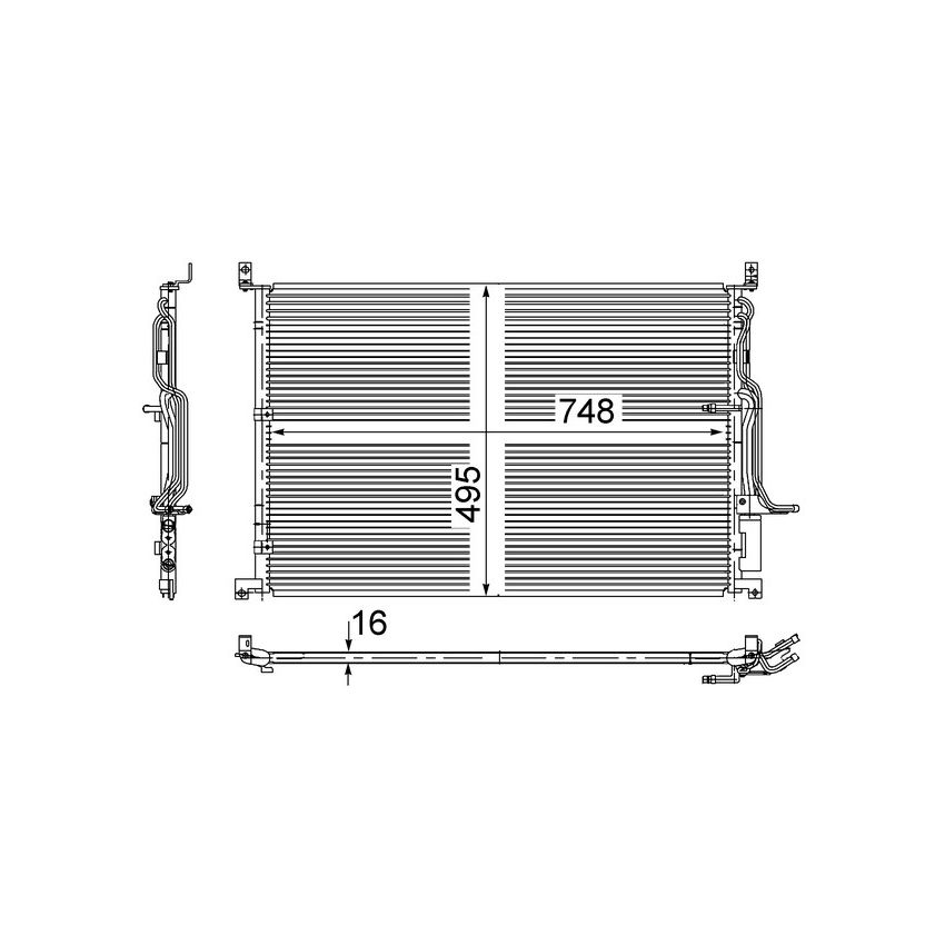 BEHR AC 271 000S A/C Condenser