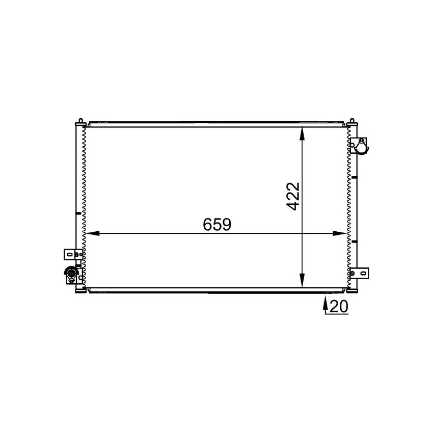 BEHR AC 338 001S A/C Condenser