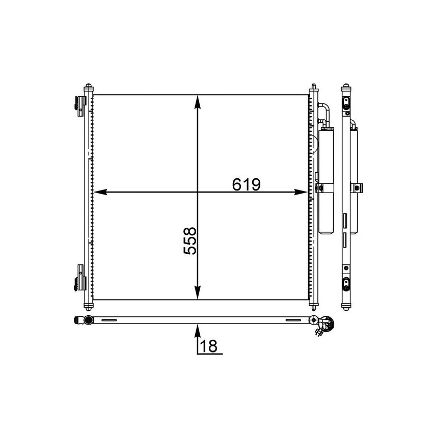 BEHR AC 37 000S A/C Condenser